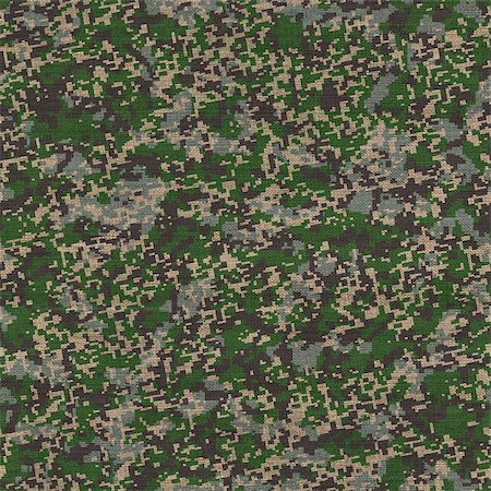 Detailed Camouflage Pattern Fabric. Seamless Tileable Texture. Stock Photo - Budget Royalty-Free & Subscription, Code: 400-06772855