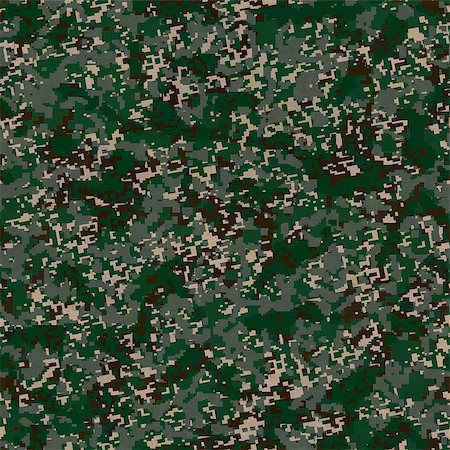 Army Digital Camouflage Fabric. Seamless Tileable Texture. Stock Photo - Budget Royalty-Free & Subscription, Code: 400-06772860