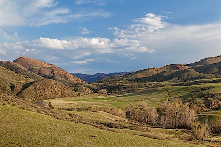 springtime in a mountain valley - Eagle Nest Rock Open Space near Livermore, Colorado Stock Photo - Budget Royalty-Free & Subscription, Code: 400-06773017