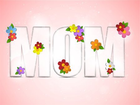 simsearch:400-08779765,k - Vector - Happy Mother Day Flower Background Photographie de stock - Aubaine LD & Abonnement, Code: 400-06787527