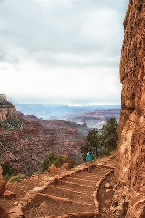 young girl on Kaibab trail into Grand Canyon Stock Photo - Budget Royalty-Free & Subscription, Code: 400-06787689