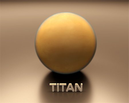 simsearch:400-06766471,k - A rendered presentation of the Saturn Moon Titan displaying it's very dense and yellowish atmosphere with captions. Stock Photo - Budget Royalty-Free & Subscription, Code: 400-06788250