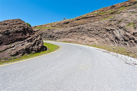Asphalt Road in the Golan Heights, Early Spring Stock Photo - Budget Royalty-Free & Subscription, Code: 400-06788582