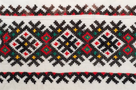 simsearch:400-05132616,k - embroidered good by cross-stitch pattern. ukrainian ethnic ornament Foto de stock - Super Valor sin royalties y Suscripción, Código: 400-06788625