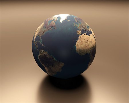 simsearch:400-06766471,k - A rendered presentation of the planet earth. Stock Photo - Budget Royalty-Free & Subscription, Code: 400-06788649