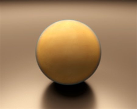 simsearch:400-06766471,k - A rendered presentation of the Saturn Moon Titan displaying it's very dense and yellowish atmosphere. Stock Photo - Budget Royalty-Free & Subscription, Code: 400-06788655