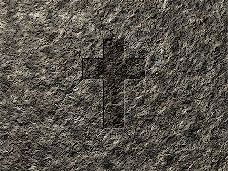 simsearch:400-05080477,k - christian cross symbol on stone wound Stock Photo - Budget Royalty-Free & Subscription, Code: 400-06788736