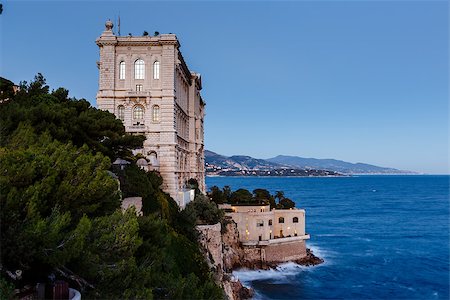 View of Oceanographic Museum of Monaco. Monte Carlo, France Stock Photo - Budget Royalty-Free & Subscription, Code: 400-06788819
