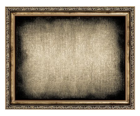 simsearch:400-06569887,k - frame with empty canvas isolated on white Fotografie stock - Microstock e Abbonamento, Codice: 400-06788919