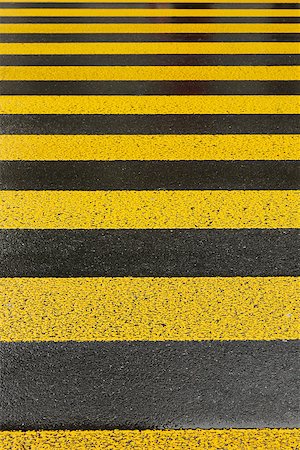 sign road paint - close-up view of yellow zebra Stock Photo - Budget Royalty-Free & Subscription, Code: 400-06789293