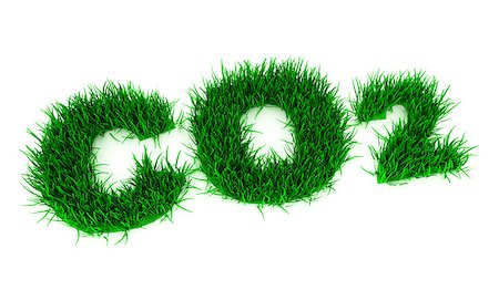 formula carbon dioxide to the 3d green lawn texture Stock Photo - Budget Royalty-Free & Subscription, Code: 400-06794165