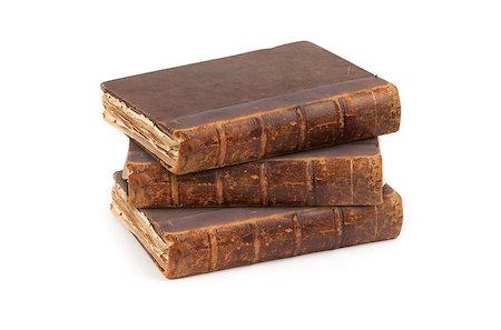 spaxiax (artist) - Old books isolated on white background Fotografie stock - Microstock e Abbonamento, Codice: 400-06795771