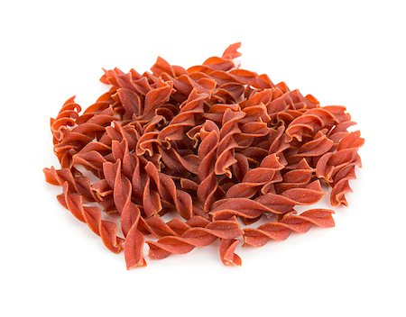 simsearch:400-06796271,k - Red pasta. Isolated on white background Stock Photo - Budget Royalty-Free & Subscription, Code: 400-06796254