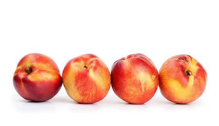 simsearch:400-07675974,k - Fresh nectarines on a white background Stock Photo - Budget Royalty-Free & Subscription, Code: 400-06796566