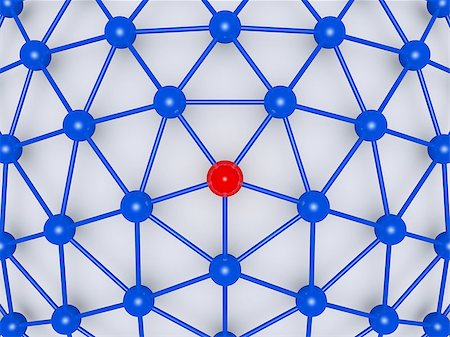 simsearch:400-06762308,k - Network concept with red ball at the center Stockbilder - Microstock & Abonnement, Bildnummer: 400-06796894