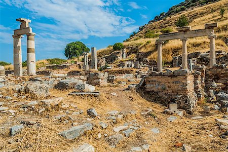 Ephesus ancient greek ruins in Anatolia Turkey Photographie de stock - Aubaine LD & Abonnement, Code: 400-06797222