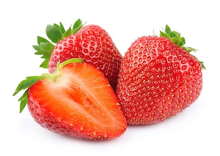 simsearch:400-07613657,k - strawberry on white background Stock Photo - Budget Royalty-Free & Subscription, Code: 400-06797790