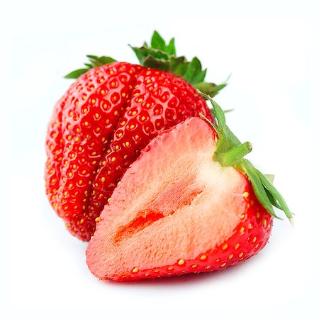 simsearch:400-07101870,k - strawberry on white background Stockbilder - Microstock & Abonnement, Bildnummer: 400-06797791