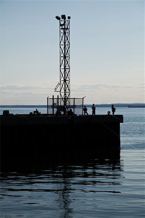 View of pier and the port and fichermans Photographie de stock - Aubaine LD & Abonnement, Code: 400-06798614