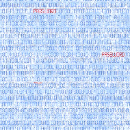 Binary codes with hacked password on white background Photographie de stock - Aubaine LD & Abonnement, Code: 400-06798620