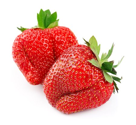 simsearch:400-07101870,k - strawberry on white background Stockbilder - Microstock & Abonnement, Bildnummer: 400-06798983