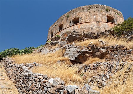 spinalonga island - Crete Spinalonga Fortress Greece - Last Active Leprosy Colony Photographie de stock - Aubaine LD & Abonnement, Code: 400-06790190