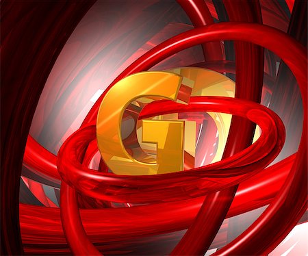 simsearch:400-06560592,k - golden letter g in abstract futuristic space - 3d illustration Stock Photo - Budget Royalty-Free & Subscription, Code: 400-06791097