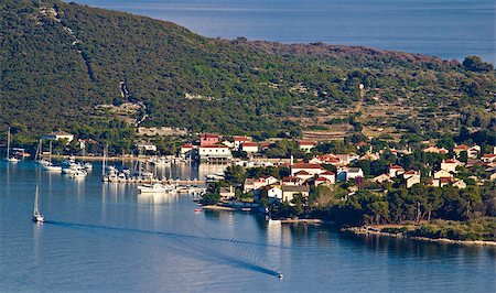 simsearch:400-05381171,k - Island of Ilovik nautical harbor, Dalmatia, Croatia Foto de stock - Super Valor sin royalties y Suscripción, Código: 400-06791565