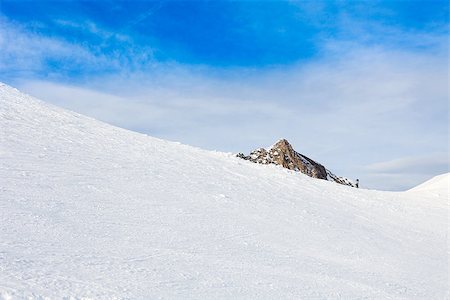 winter with ski slopes of kaprun resort next to kitzsteinhorn peak in austrian alps Foto de stock - Super Valor sin royalties y Suscripción, Código: 400-06792745