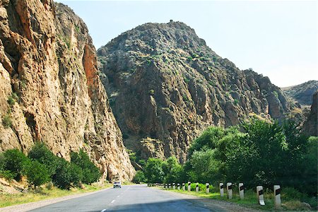 ruzanna (artist) - Turn of mountain road in Armenia. Fotografie stock - Microstock e Abbonamento, Codice: 400-06793205