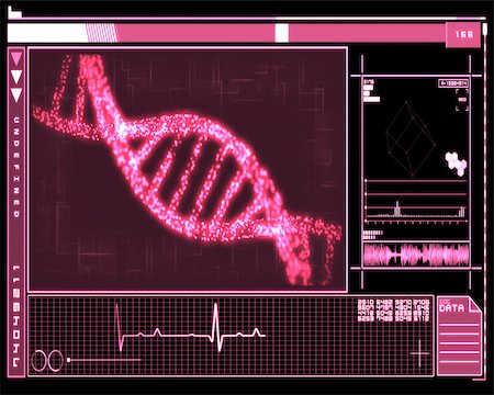 Pink Background DNA Helix technology Fotografie stock - Microstock e Abbonamento, Codice: 400-06800514