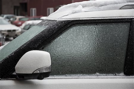 frost on windows - car under the icy crust Stock Photo - Budget Royalty-Free & Subscription, Code: 400-06847750