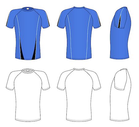 simsearch:400-06848154,k - Outline raglan sleeve t-shirt vector illustration isolated on white. EPS8 file available.You can change the color or you can add your logo easily. Foto de stock - Royalty-Free Super Valor e Assinatura, Número: 400-06847792
