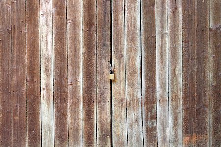Old Wooden Door with Lock Stock Photo - Budget Royalty-Free & Subscription, Code: 400-06848503