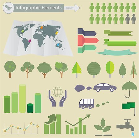 recycling computers - Ecological Infographics. For you design Stock Photo - Budget Royalty-Free & Subscription, Code: 400-06848539