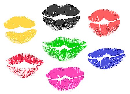 simsearch:400-05122673,k - Seamless pattern, print of lips Photographie de stock - Aubaine LD & Abonnement, Code: 400-06848804