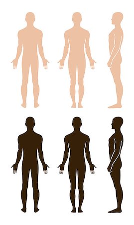 Full length view of a standing naked man. You can use this image for fashion design and etc. Stock Photo - Budget Royalty-Free & Subscription, Code: 400-06848929