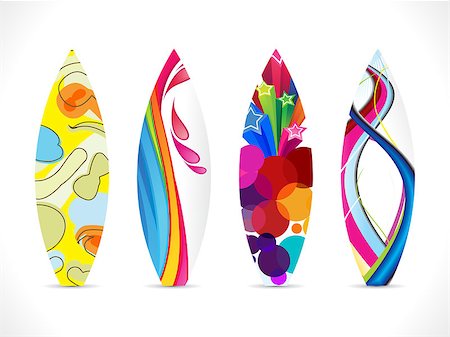simsearch:400-04118162,k - abstract colorful surf board icon vector illustration Stock Photo - Budget Royalty-Free & Subscription, Code: 400-06849001