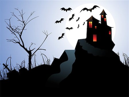 simsearch:400-09081867,k - abstract halloween background vector illustration Fotografie stock - Microstock e Abbonamento, Codice: 400-06849019