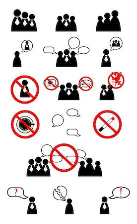 stick figure with baby - Human management icons set. Vector illustration Stock Photo - Budget Royalty-Free & Subscription, Code: 400-06849114