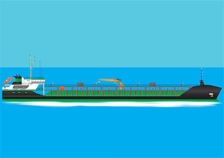 simsearch:400-07677926,k - A Green and Black Oil Tanker Ship travelling at speed Stockbilder - Microstock & Abonnement, Bildnummer: 400-06849525