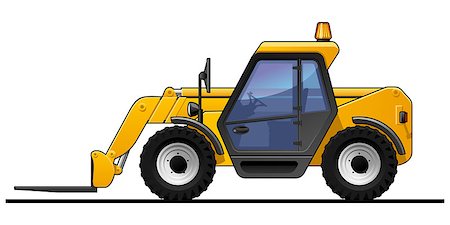 suricoma (artist) - A Vector .eps 8 illustration of the forklift. Stock Photo - Budget Royalty-Free & Subscription, Code: 400-06849833