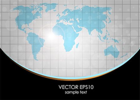 simsearch:400-04002516,k - Vector moder background with world map. Can be used as background, layout or template for your business. Stock Photo - Budget Royalty-Free & Subscription, Code: 400-06849901