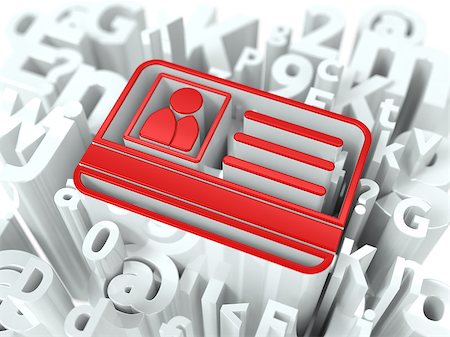 simsearch:400-08408734,k - Red Identity Card on Alphabet Background. Internet Security Concept for Your Blog or Publication. Stockbilder - Microstock & Abonnement, Bildnummer: 400-06854489