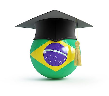 simsearch:400-06527636,k - School of Brazilian football on a white background Foto de stock - Royalty-Free Super Valor e Assinatura, Número: 400-06855049
