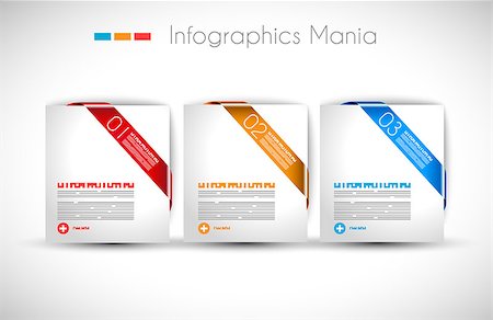 simsearch:400-06855104,k - Infographic design template with paper tags. Ideal to display information, ranking and statistics with orginal and modern style. Stockbilder - Microstock & Abonnement, Bildnummer: 400-06855105