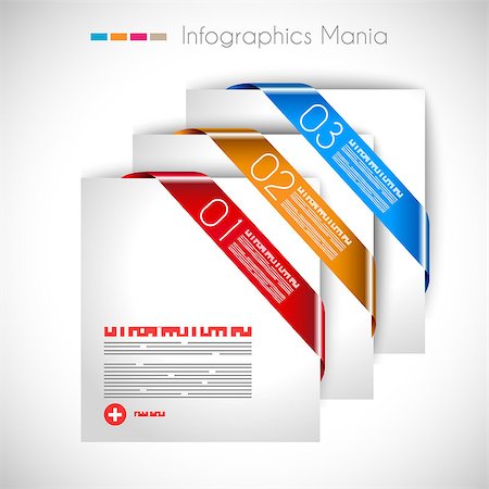 simsearch:400-06855104,k - Infographic design template with paper tags. Ideal to display information, ranking and statistics with orginal and modern style. Stockbilder - Microstock & Abonnement, Bildnummer: 400-06855107