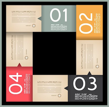 simsearch:400-06855104,k - Infographic design template with paper tags. Idea to display information, ranking and statistics with orginal and modern style. Stockbilder - Microstock & Abonnement, Bildnummer: 400-06855138