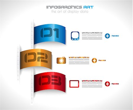 simsearch:400-06855104,k - Infographic design template with paper tags. Ideal to display information, ranking and statistics with orginal and modern style. Stockbilder - Microstock & Abonnement, Bildnummer: 400-06855143