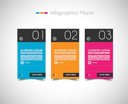 simsearch:400-06855104,k - Infographic design template with paper tags. Ideal to display information, ranking and statistics with orginal and modern style. Stockbilder - Microstock & Abonnement, Bildnummer: 400-06855155